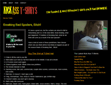 Tablet Screenshot of kickasstshirts.com